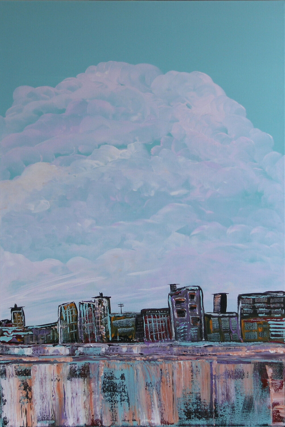 Beauty in Decay Loretta Kaltenhauser Original painting for sale