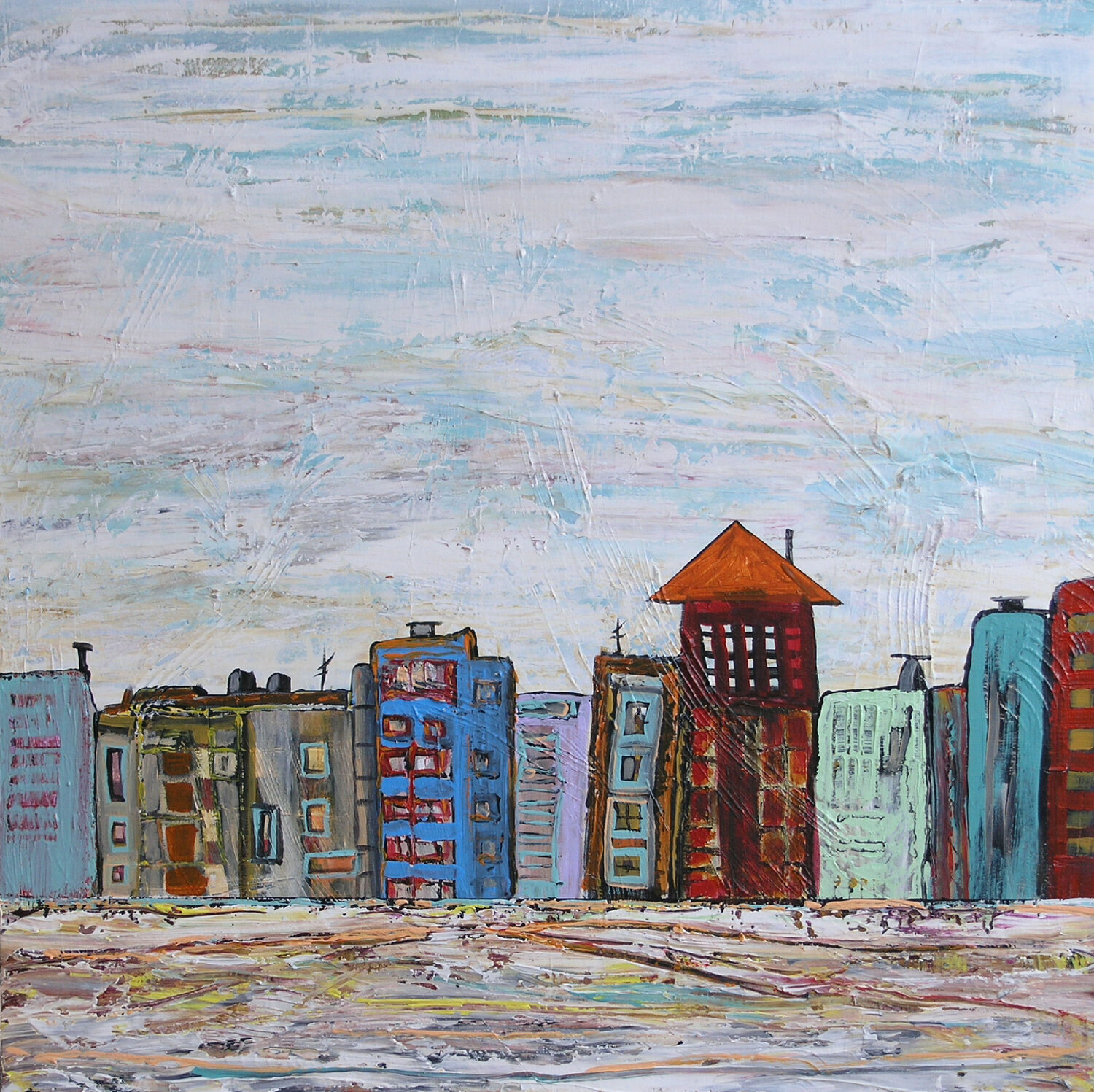 Still Standing Loretta Kaltenhauser Original painting for sale