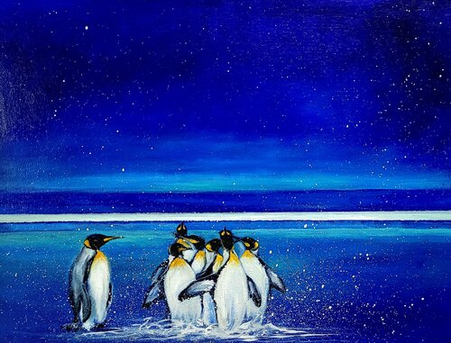 Un dia azul by Gorka Gonzalez Crespo, Painting for Sale on Select