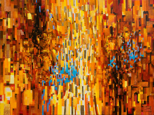 June, Urban Matrix by Oleg Lipchenko, Painting for Sale on Select