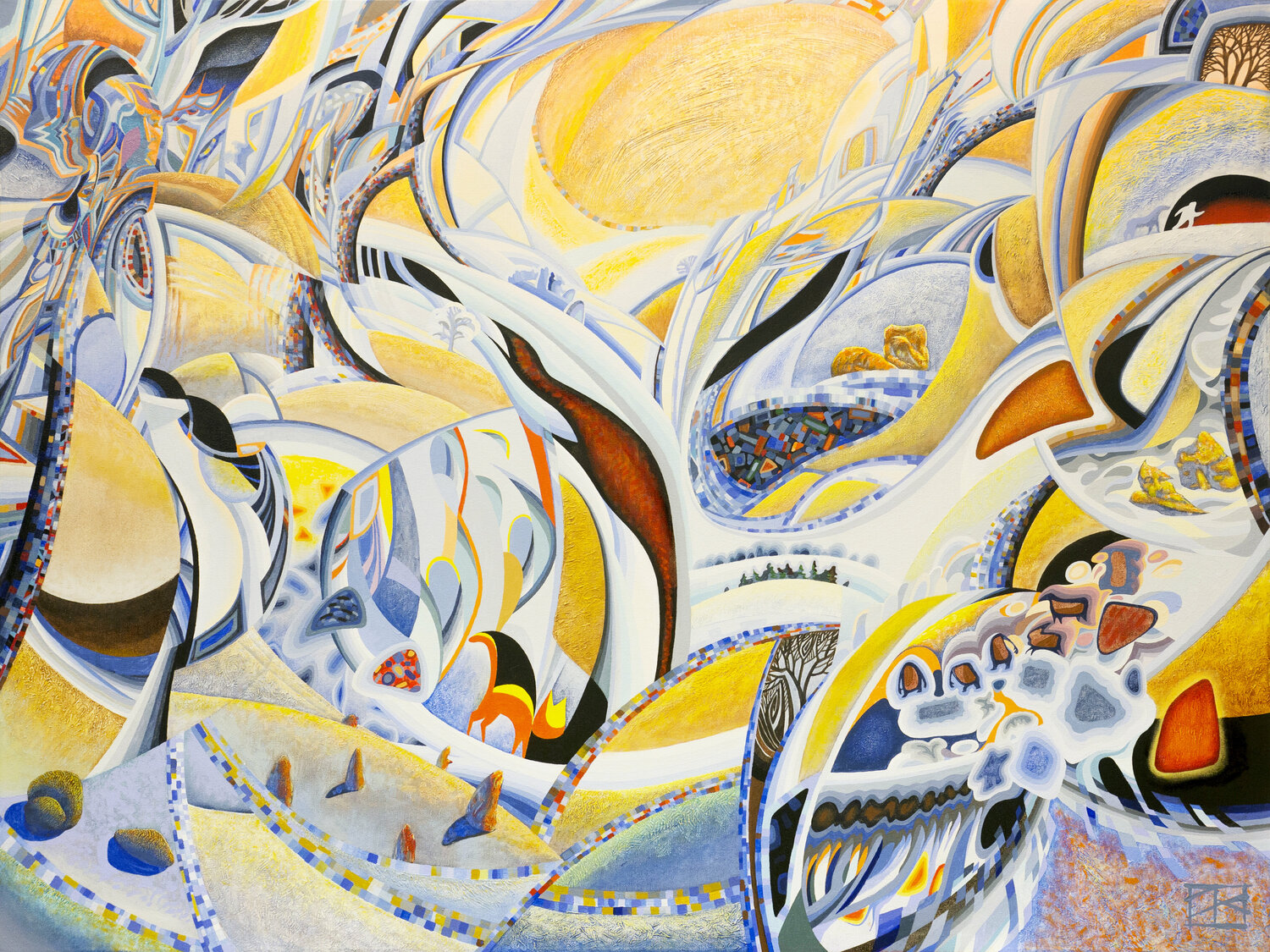 "January, the Morning of the Year" Oleg Lipchenko Original painting for sale