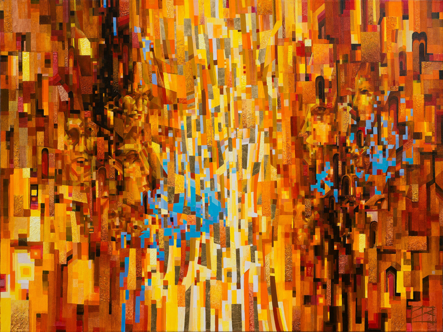 June, Urban Matrix Oleg Lipchenko Original painting for sale