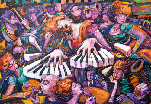 La ballata della Memoria by Antonio Cotecchia, Painting for Sale on Select