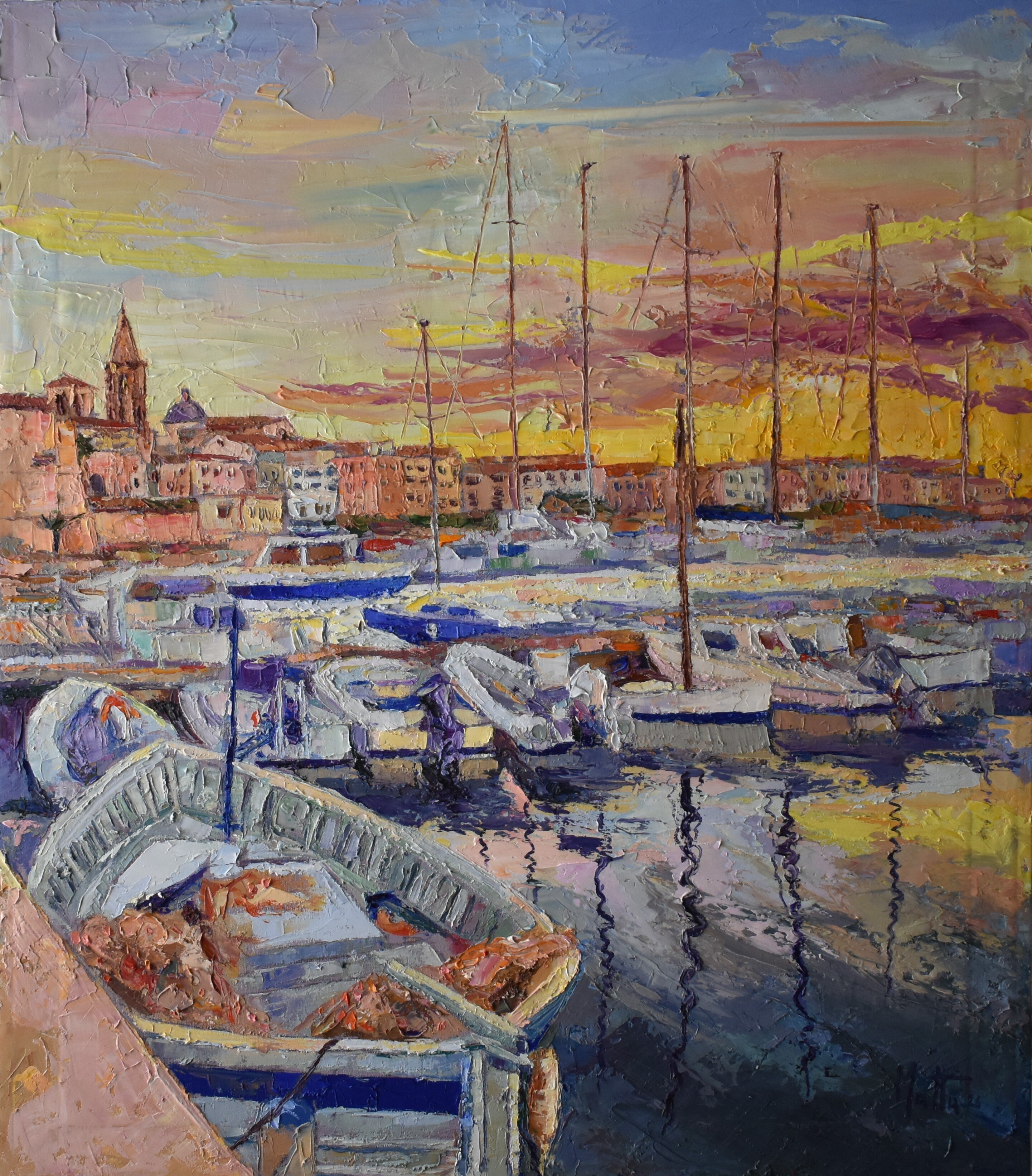 Tramonto sul porto