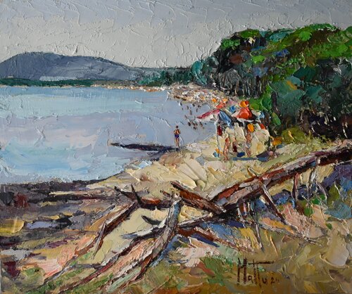 Spiaggia e natura by Gianni Mattu, Painting for Sale on Select