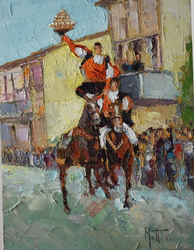 PARIGLIA DI SAN GIOVANNI by Gianni Mattu, Painting for Sale on Select
