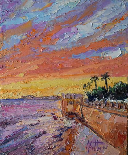 Tramonto ai bastioni by Gianni Mattu, Painting for Sale on Select