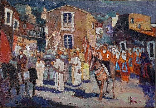 San Giovanni, omaggio a Biasi. by Gianni Mattu, Painting for Sale on Select