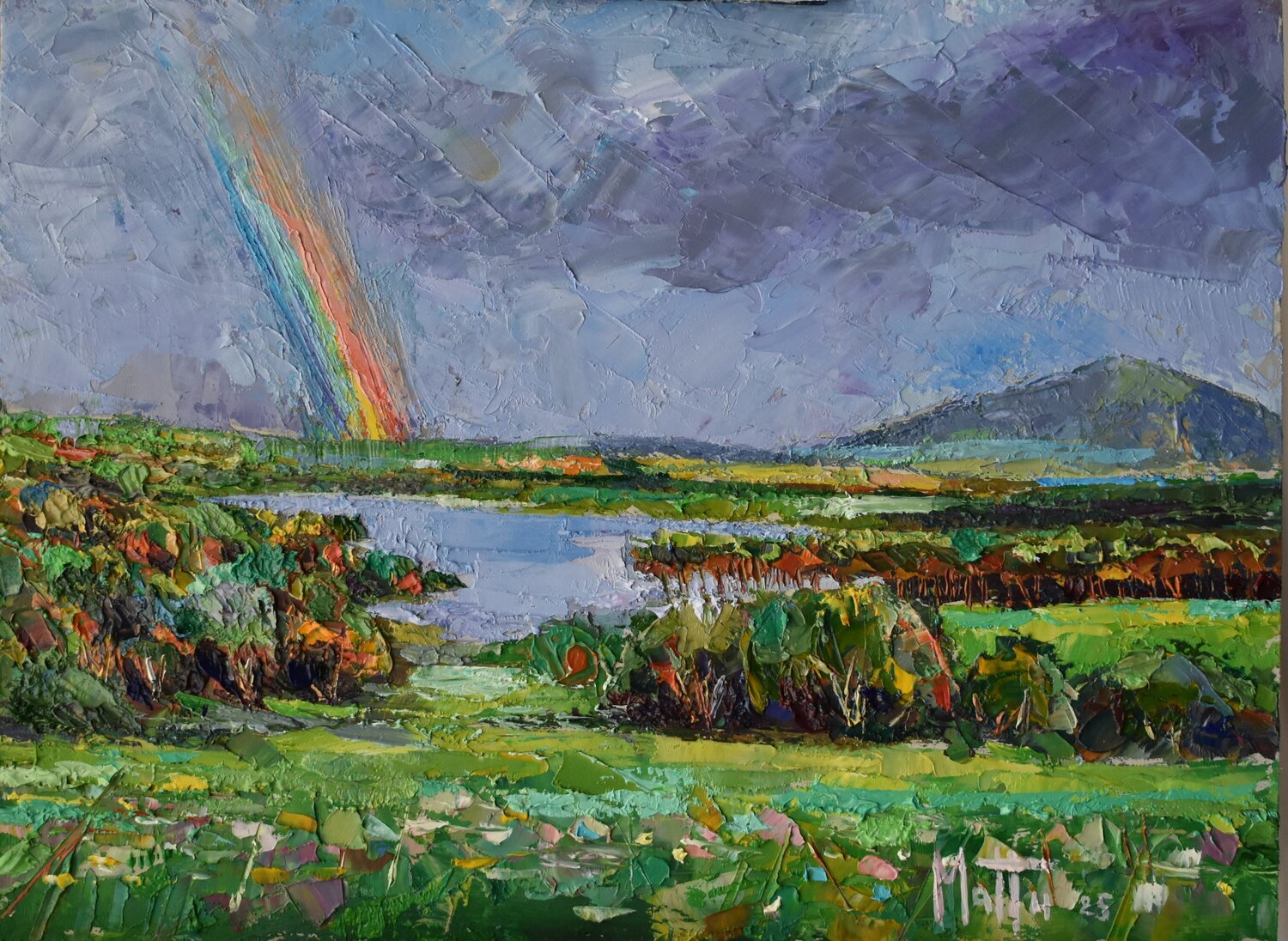 Arcobaleno Gianni Mattu Original painting for sale