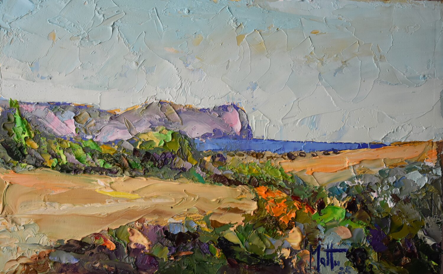 Uno sguardo su Punta Cristallo Gianni Mattu Original painting for sale