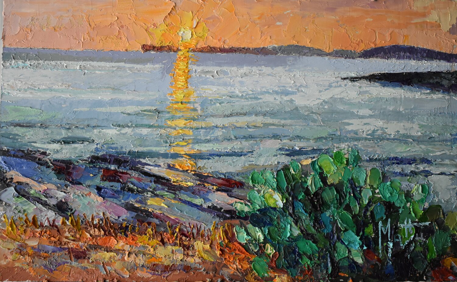 Alghero,Pomeriggio d'ottobre Gianni Mattu Original painting for sale