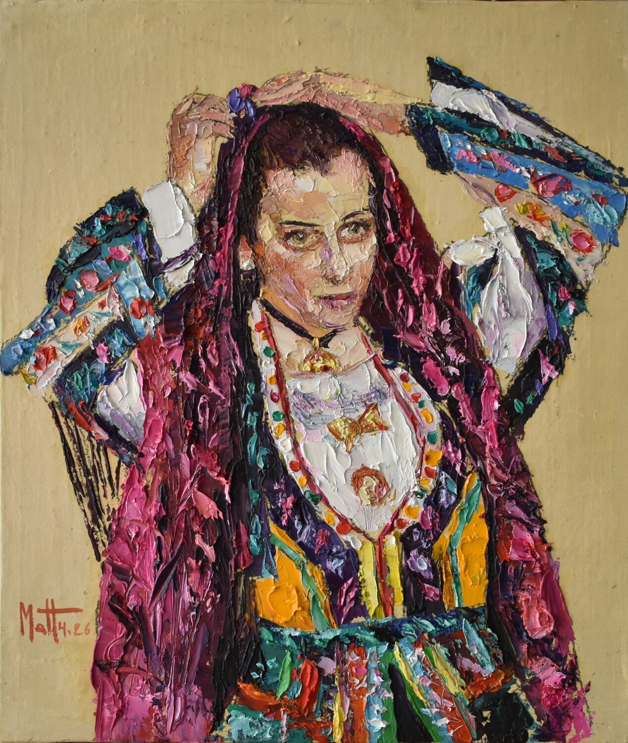 "Bittichesa" Gianni Mattu Original painting for sale