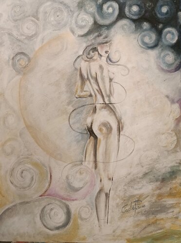 Nudo by Carla Pistola, Painting for Sale on Select
