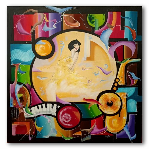 La musica intorno by Carla Pistola, Painting for Sale on Select