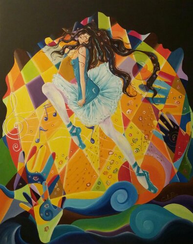 La Felicità by Carla Pistola, Painting for Sale on Select