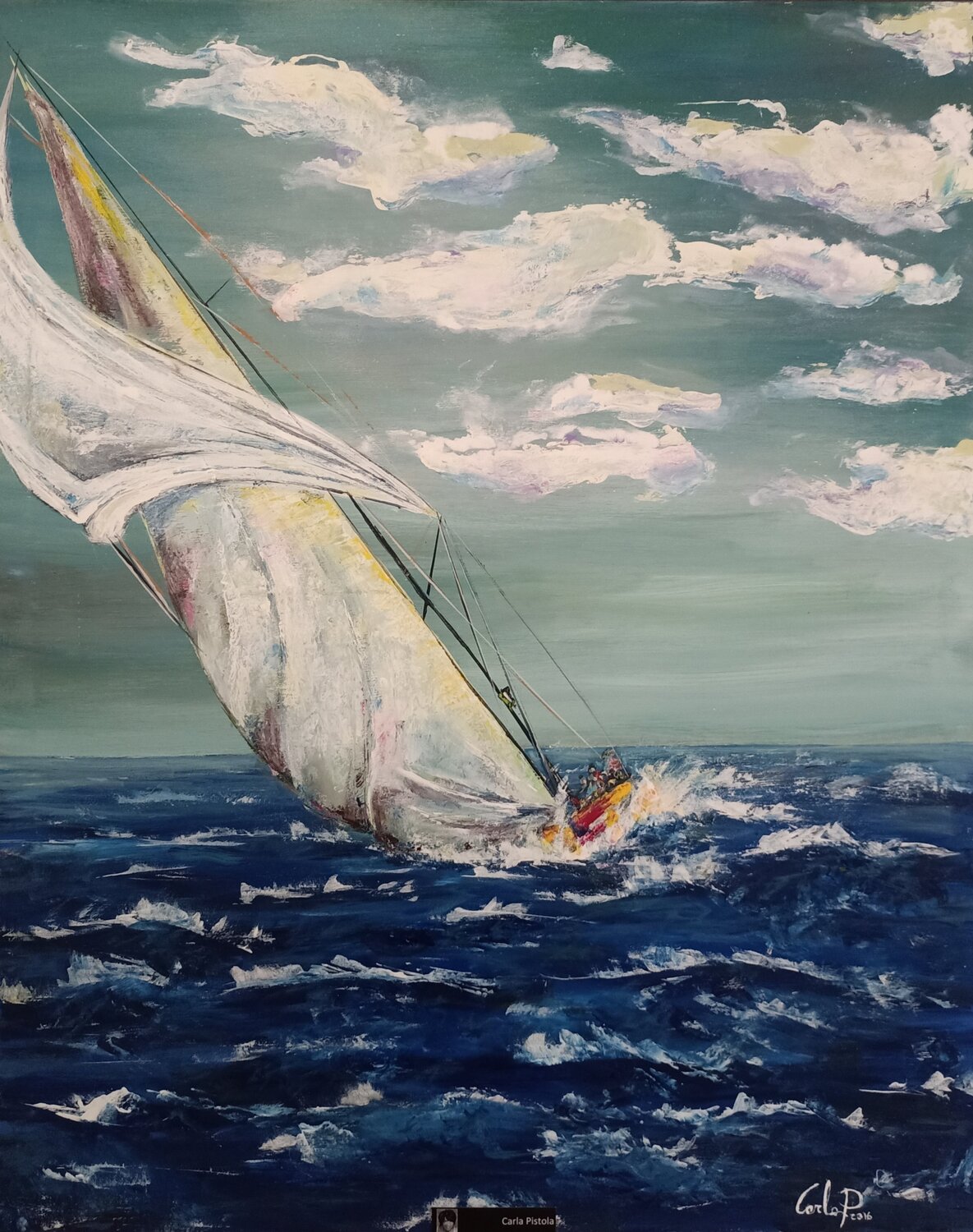 Vela 1 Carla Pistola Original painting for sale