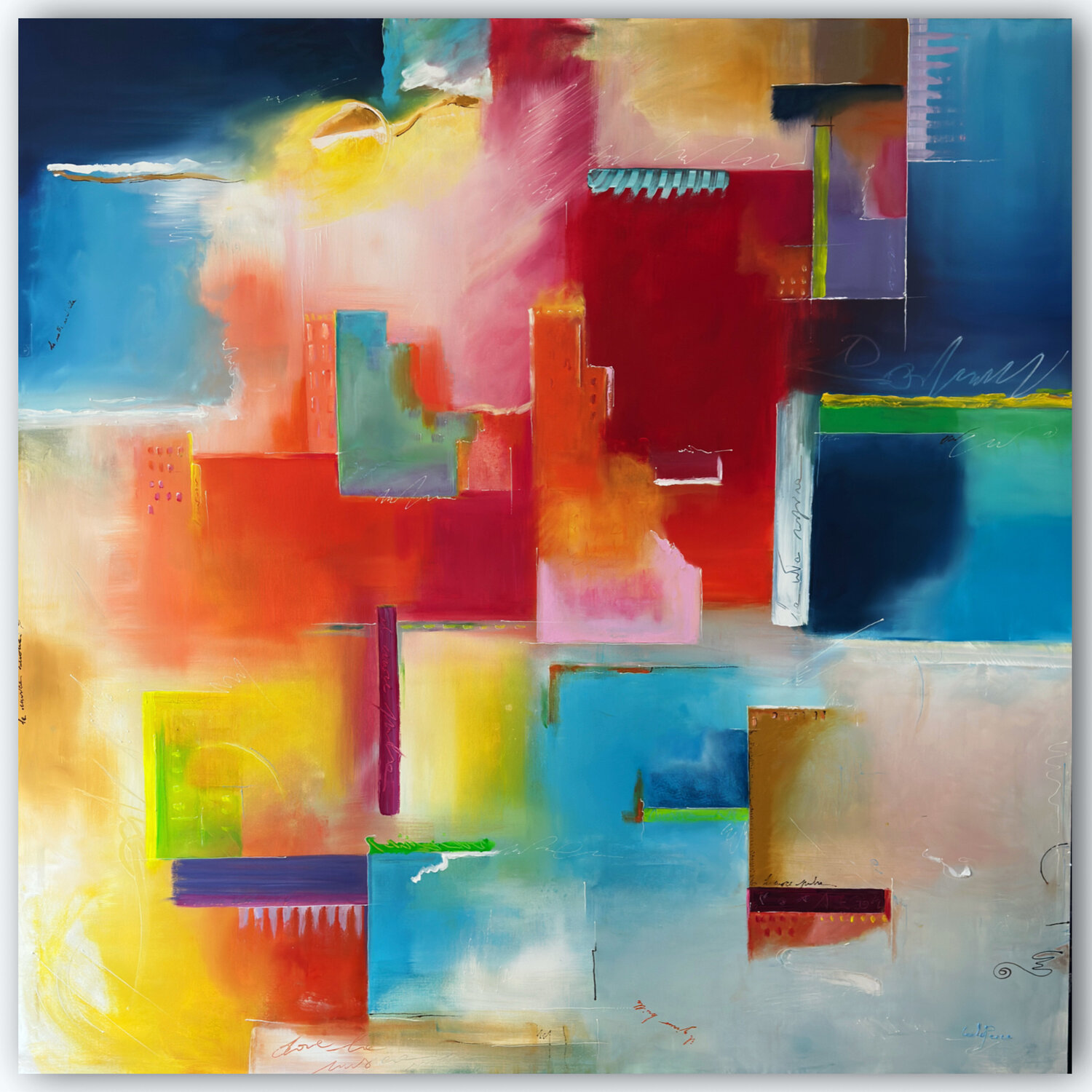 mondi sospesi Carla Pistola Original painting for sale