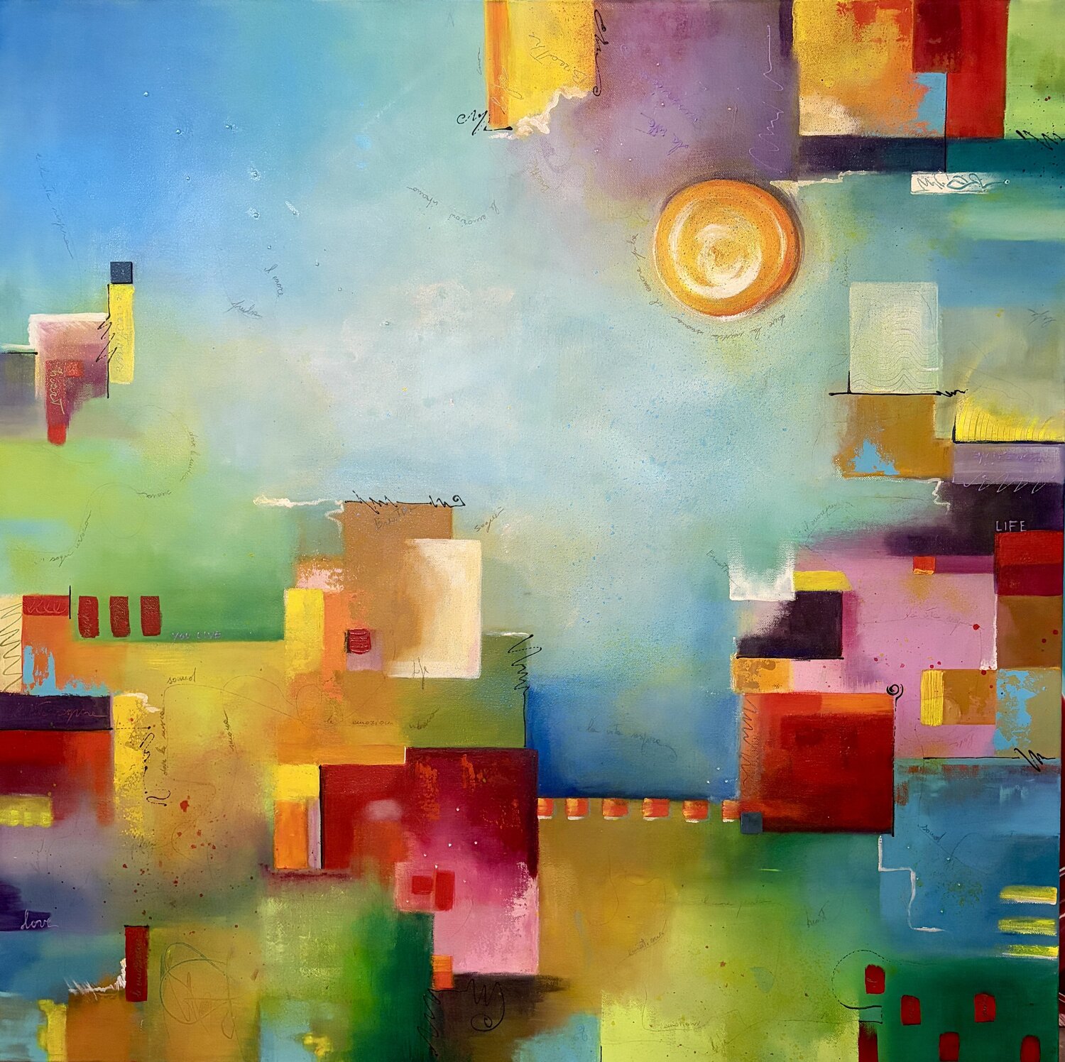 La città invisibile Carla Pistola Original painting for sale