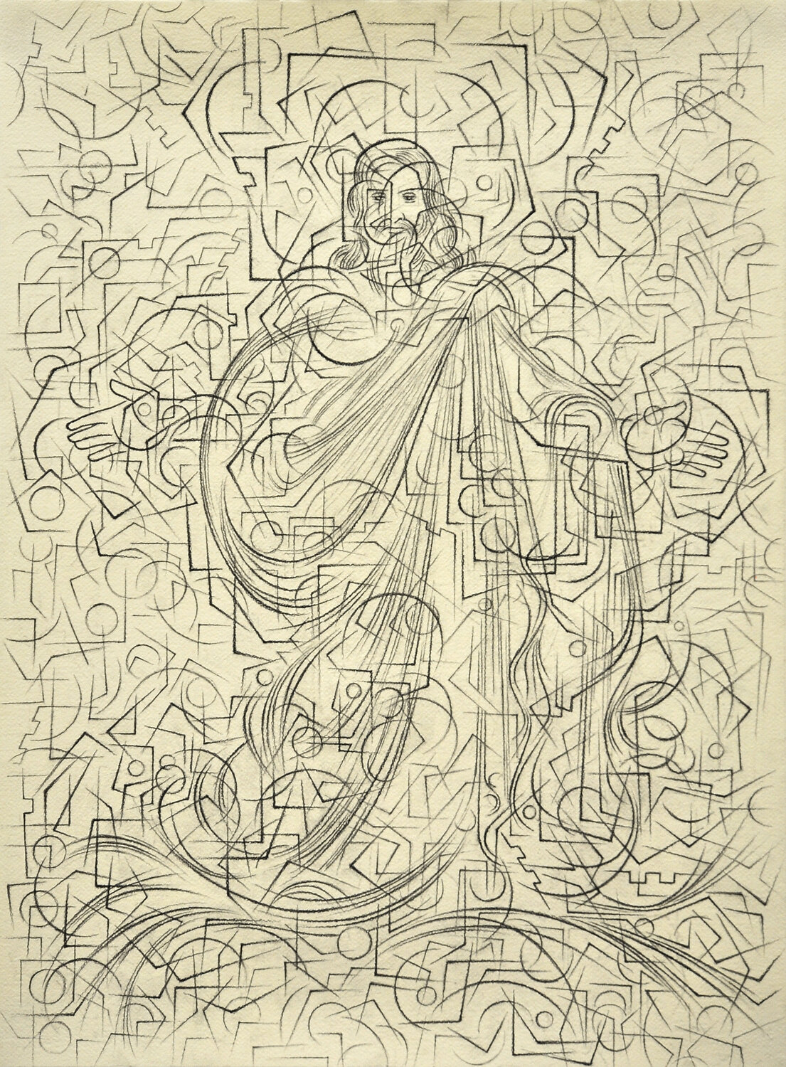 Ubermensch II Alexander Valchev Drawing for sale