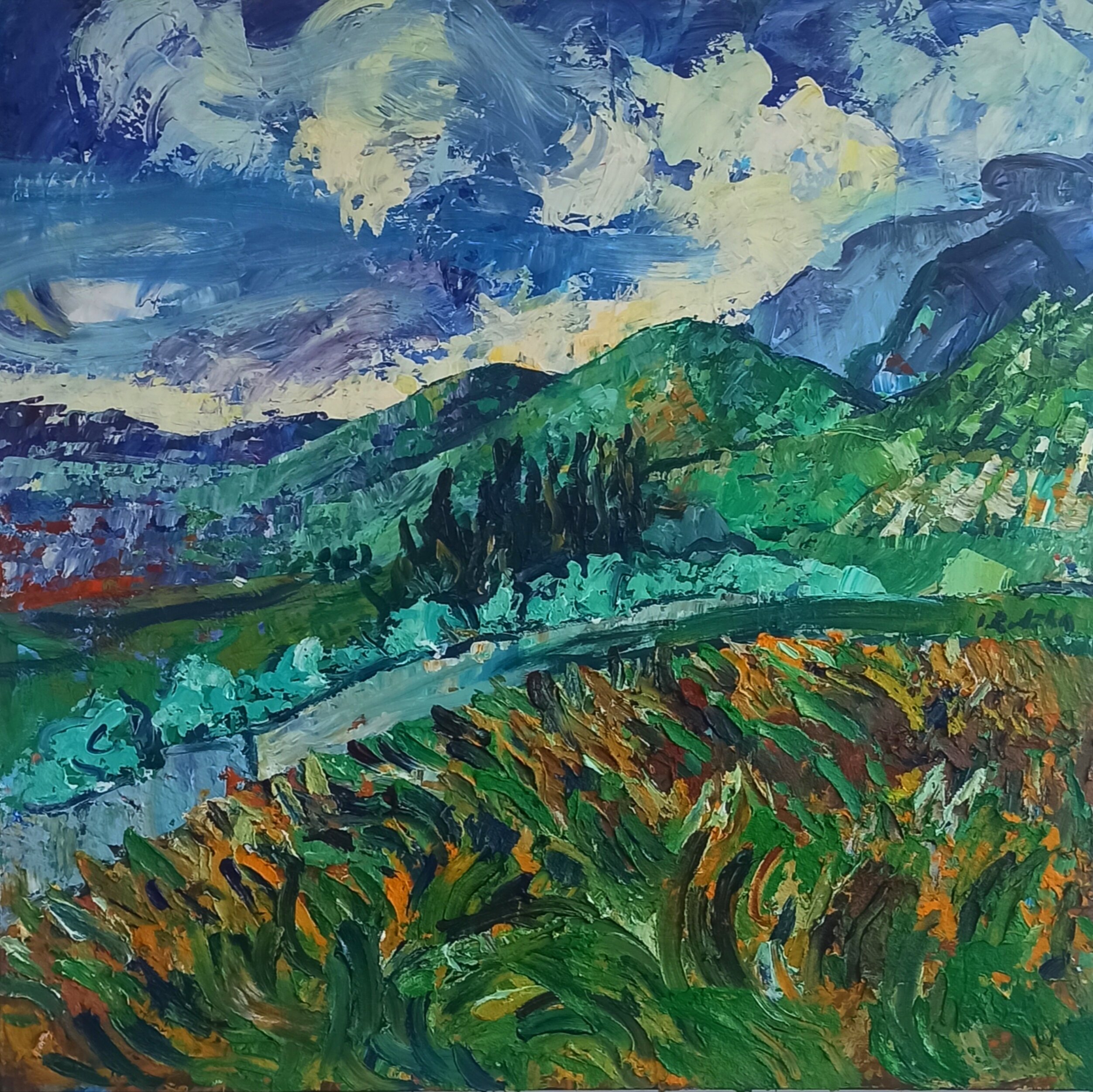My Van Gogh - Meadows and Mountains