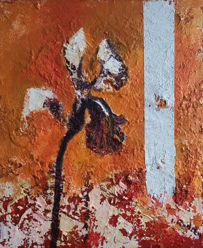Stone Flower by IZABELA Rudzka, Painting for Sale on Select