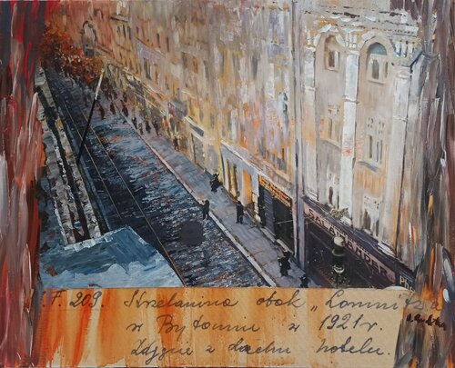 Time Reflections of History- Portal by IZABELA Rudzka, Painting for Sale on Select