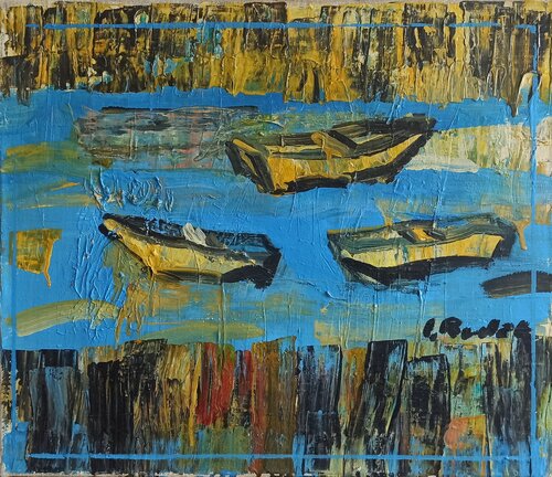 Blue River by IZABELA Rudzka, Painting for Sale on Select
