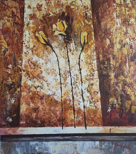 Flower Harmony- Roses by IZABELA Rudzka, Painting for Sale on Select