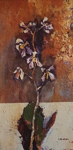 Autumn Orchid by IZABELA Rudzka, Painting for Sale on Select