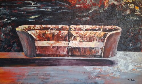 Flying Sofa by IZABELA Rudzka, Painting for Sale on Select