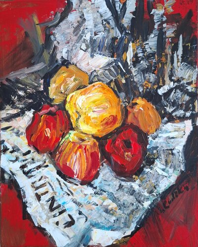 Apples_Inspired by Mela Muter by IZABELA Rudzka, Painting for Sale on Select