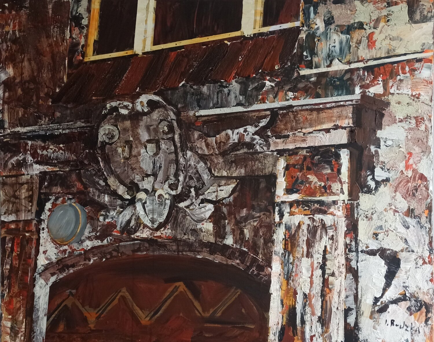 Time Reflections of History- Portal IZABELA Rudzka Original painting for sale