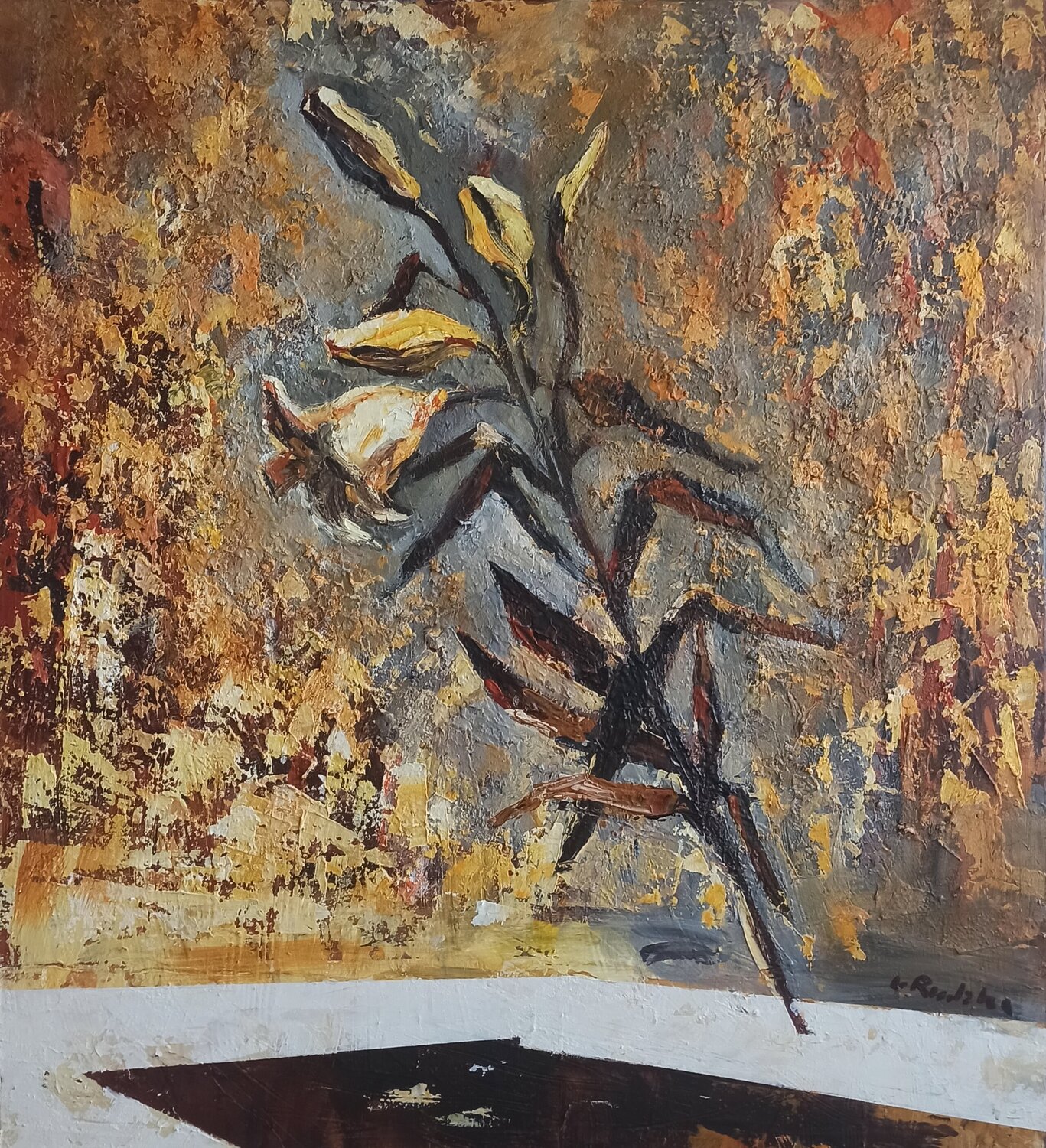 Flower Harmony- Lily IZABELA Rudzka Original painting for sale