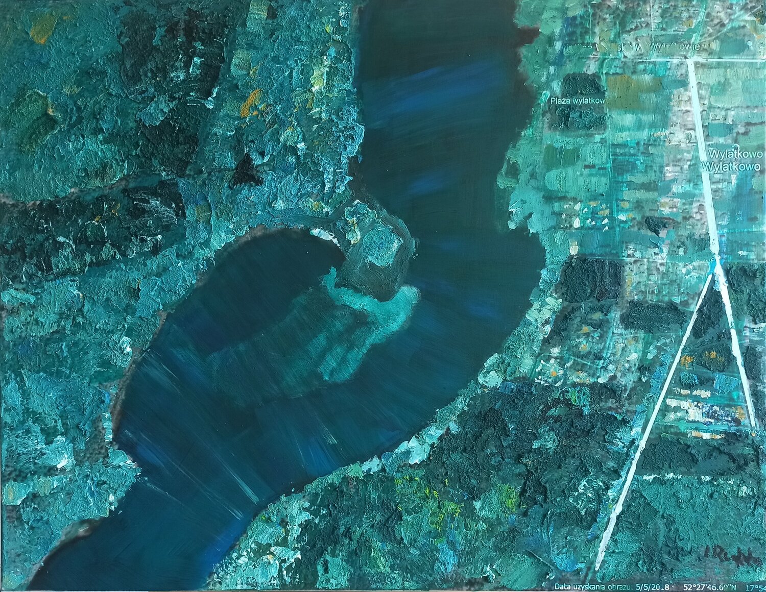 Lake in Wylatkowo 2018 IZABELA Rudzka Original painting for sale