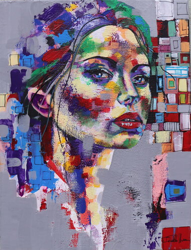 Purple feelings by Donatella Marraoni, Painting for Sale on Select