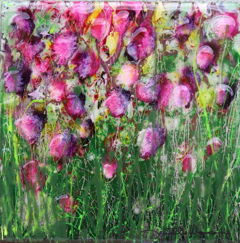 flowers on ceramic von Donatella Marraoni, Malerei kaufen auf Select