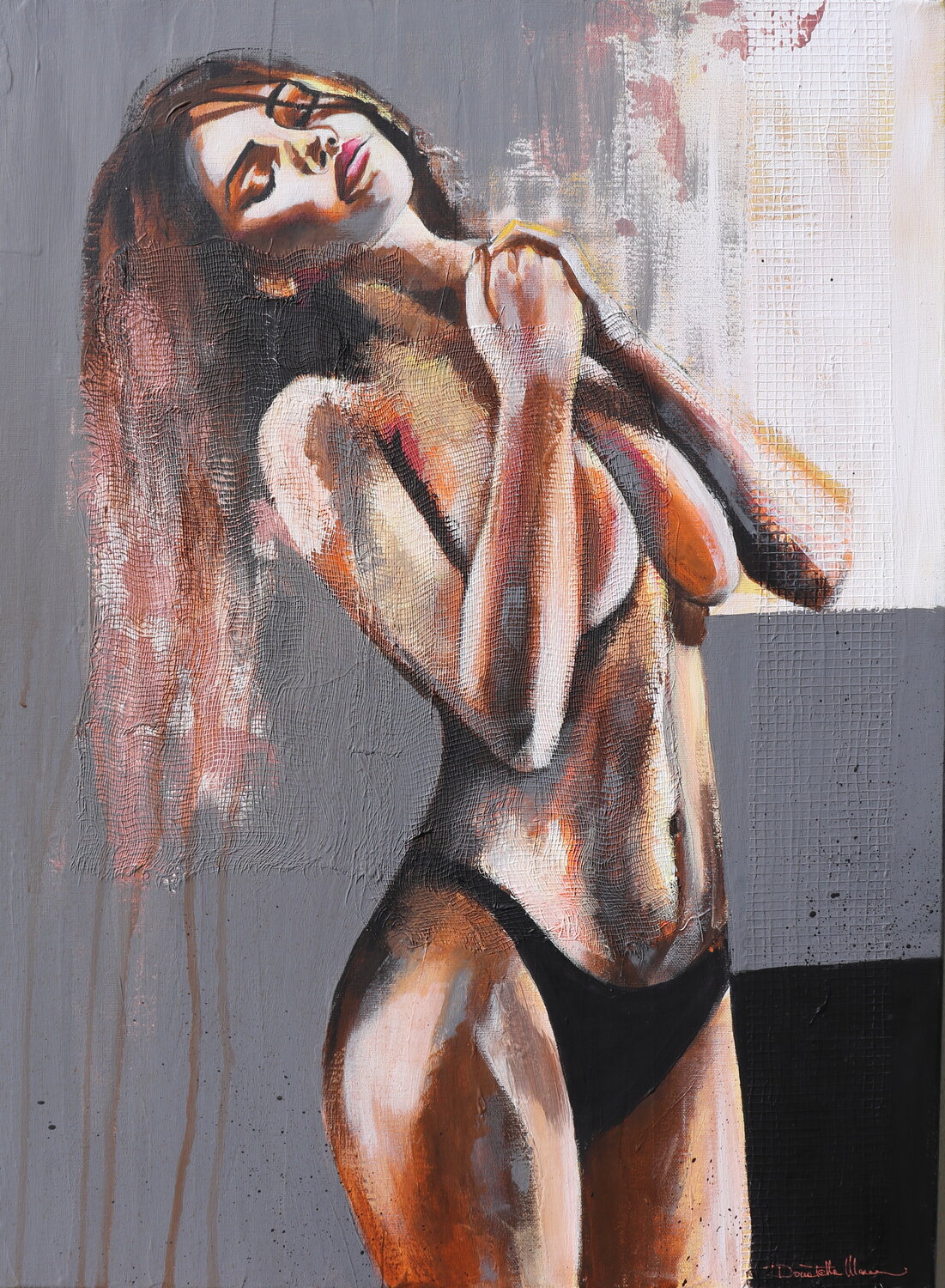 chi se ne frega se è sesso o se è amore Donatella Marraoni Original painting for sale