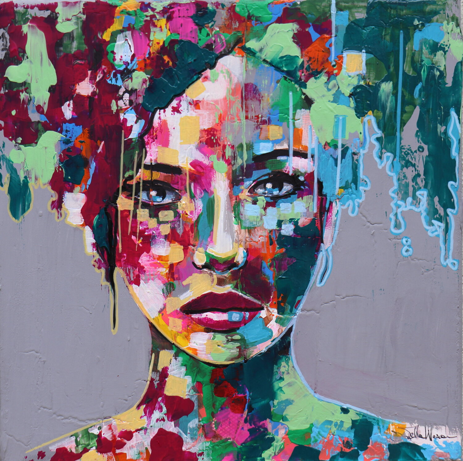 keep happy mood Donatella Marraoni Original painting for sale