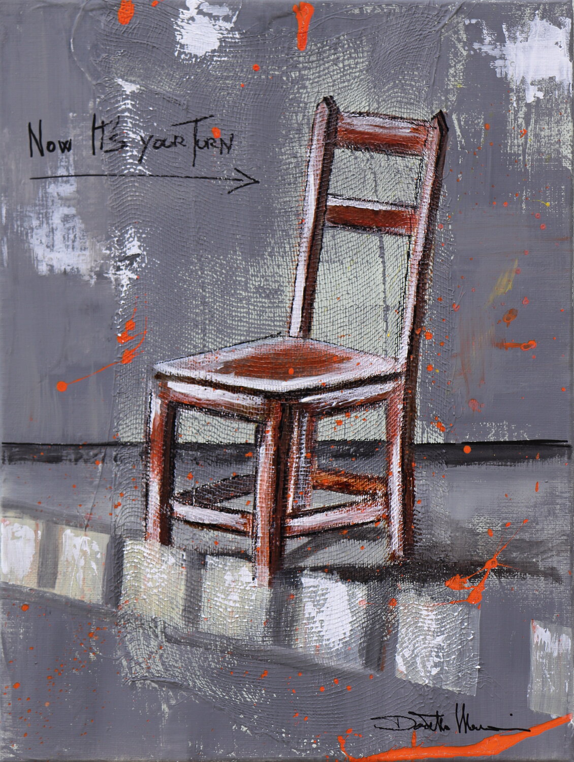 now it's your turn Donatella Marraoni Original painting for sale