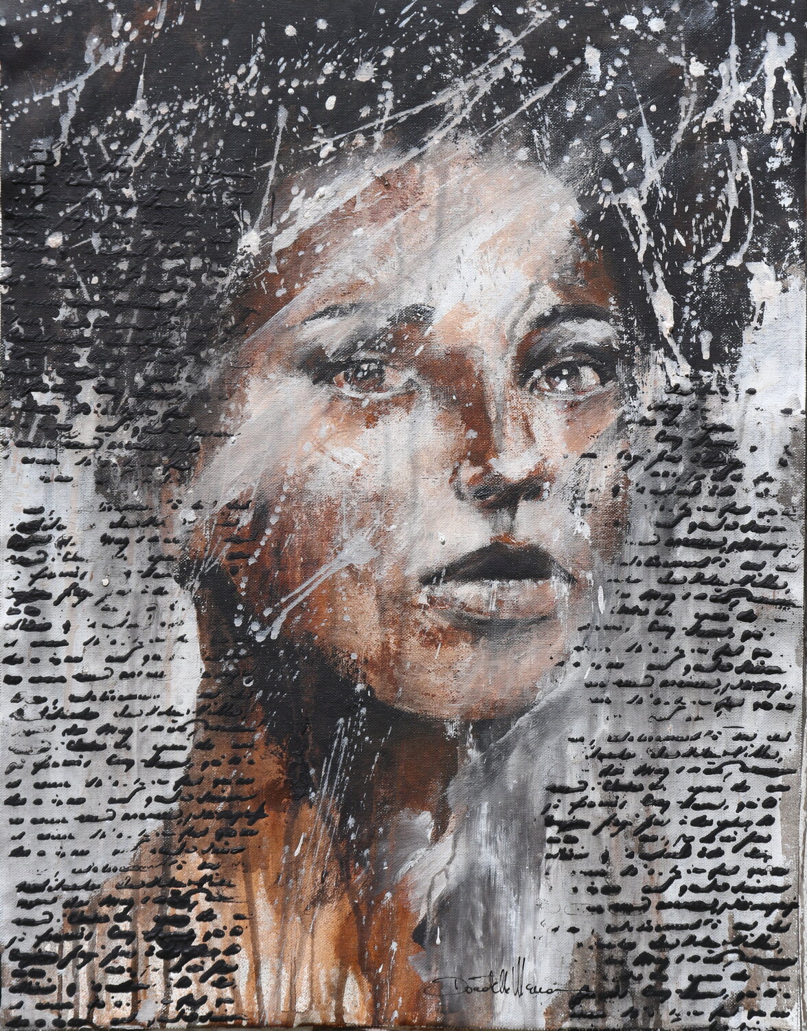 perfettamente imperfetta Donatella Marraoni Original painting for sale