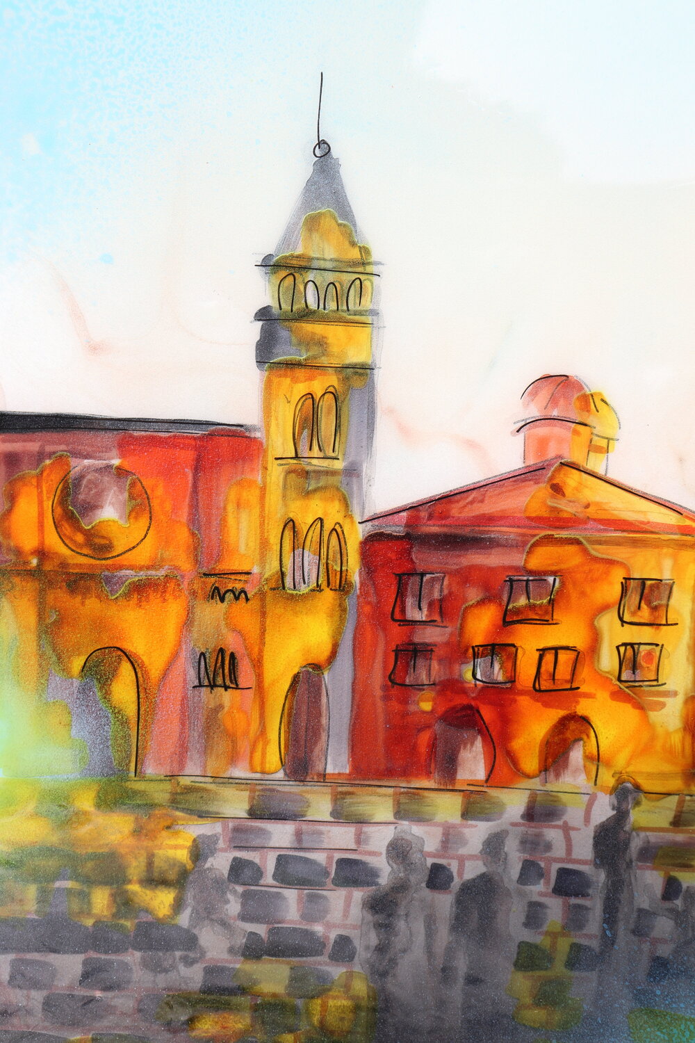 Bevagna by me Donatella Marraoni Original painting for sale