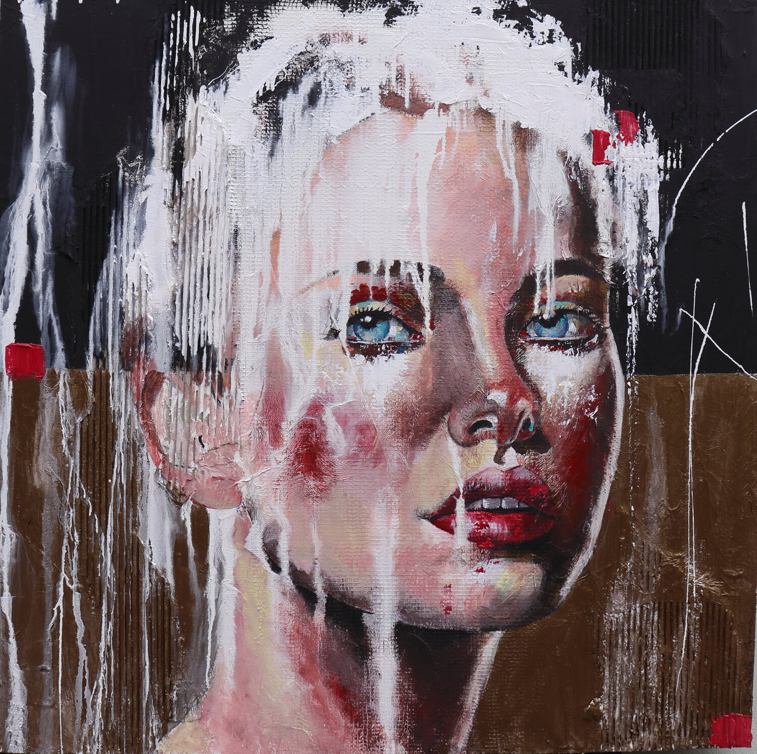 I want to paint it black Donatella Marraoni Original painting for sale
