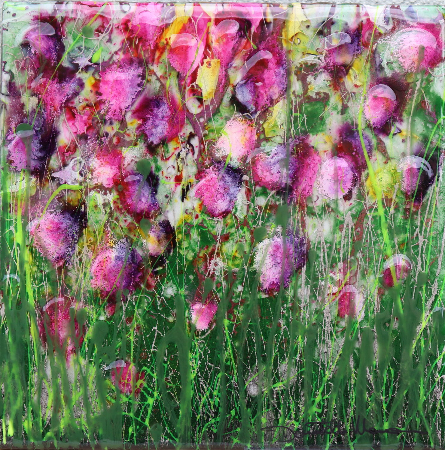flowers on ceramic Donatella Marraoni Originalgemälde zu verkaufen