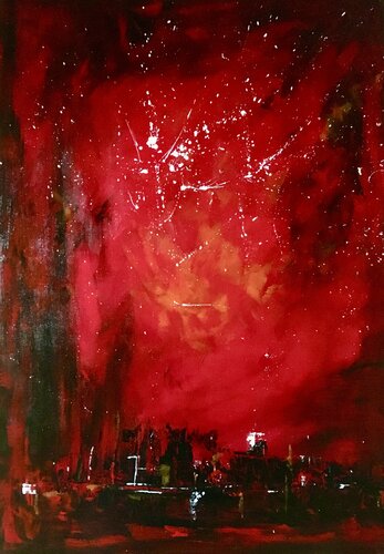 TRIPTYQUE UNE VIE   1/3 by Françoise Augustine, Painting for Sale on Select