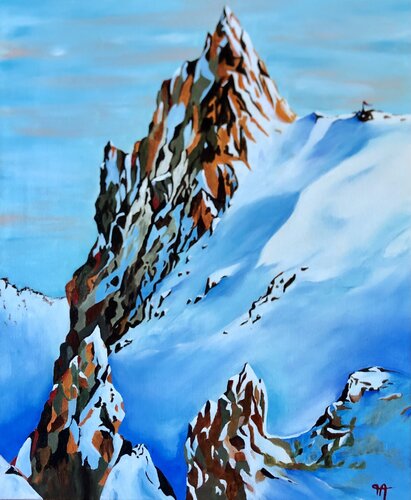 Aiguille verte by Françoise Augustine, Painting for Sale on Select