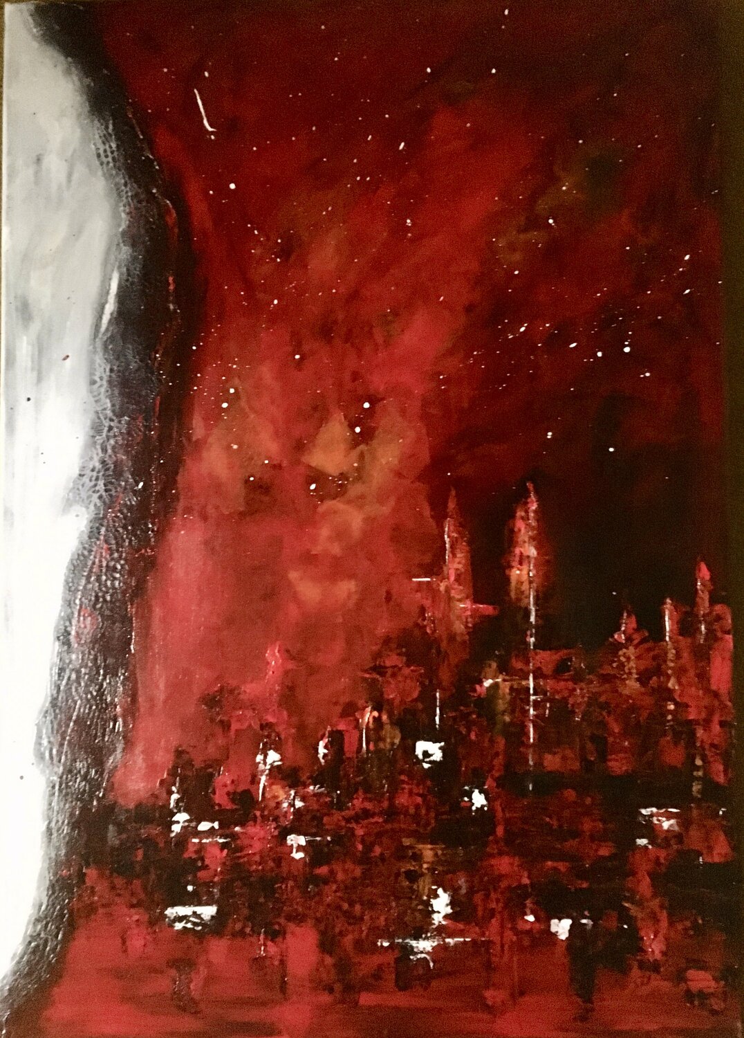 UNE VIE 3/3 Françoise Augustine Original painting for sale