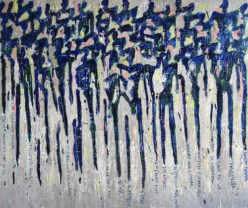 En attendant la Liberté 3 by Delphine Dessein, Painting for Sale on Select