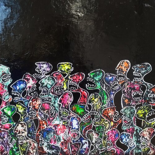 Nématoïdes des plaines 24 by Delphine Dessein, Painting for Sale on Select