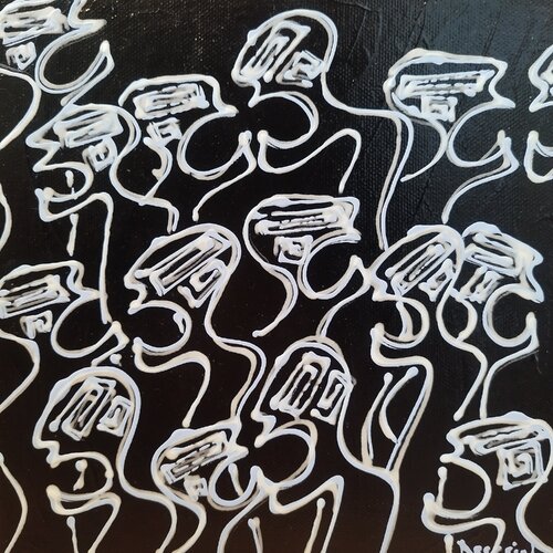 Nématoïdes des plaines 41 by Delphine Dessein, Painting for Sale on Select