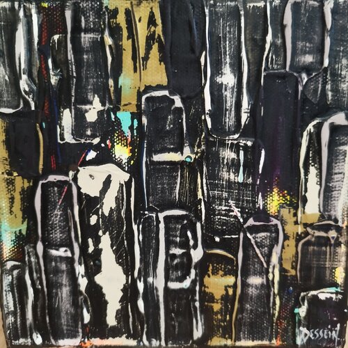 Pluie de Liberté 18 by Delphine Dessein, Painting for Sale on Select